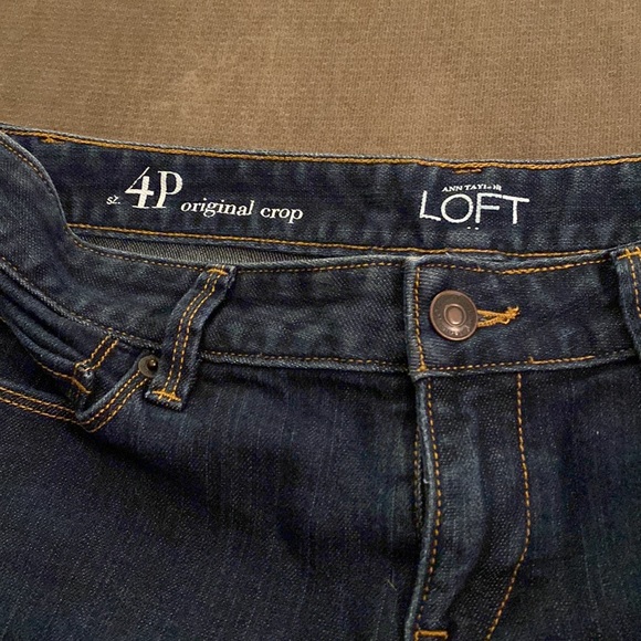 LOFT size 4 ankle/crop jeans - Picture 3 of 13